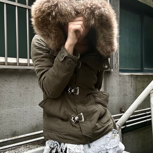 **archive** 2000s SLY racoon fur khaki j