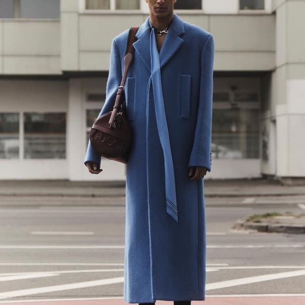 구찌 24fw 헤링본 런웨이 컬렉션 코트 팝니다 루이비통 프라다 보테가 