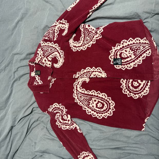 OVO Corduroy Paisley shirt 코듀로이 파이슬리