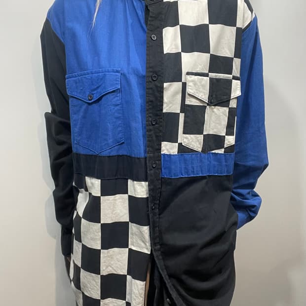1990s USA ROPER RACING 체크 셔츠