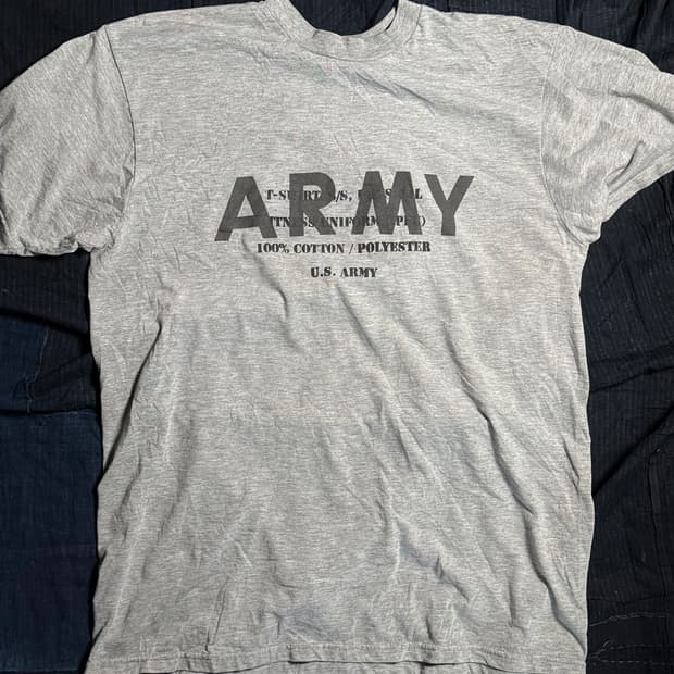 US Army 'Spec.' 스텐실 IPFU 티셔츠 L