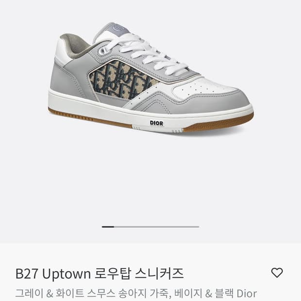 디올 오블리크 로우탑 스니커즈 