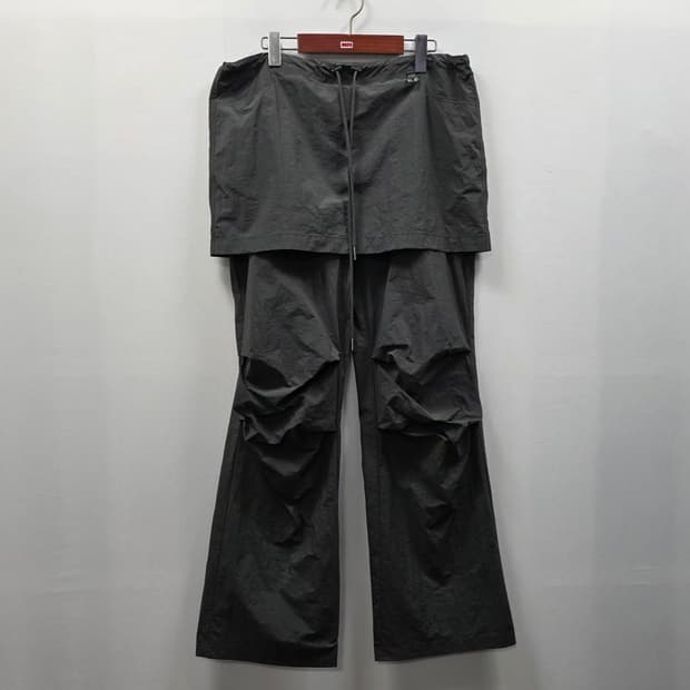 1174 라라폭스 스커트 레이어드 트랙 팬츠 차콜