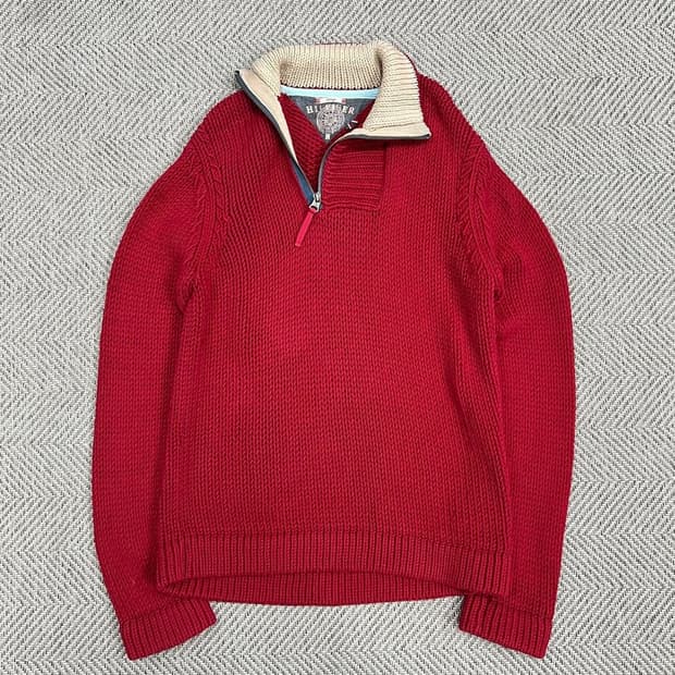 타미힐피거 하프 집업 스웨터 v0851