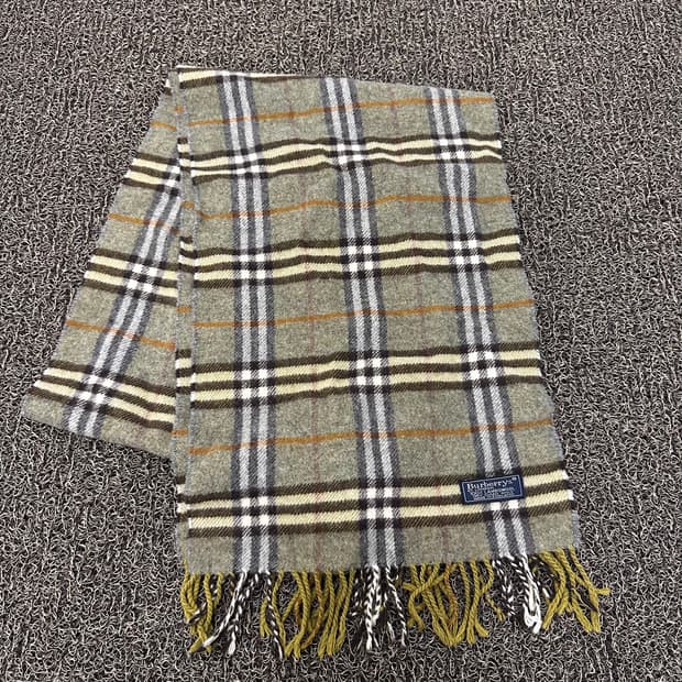 버버리 체크 머플러 램스울 스카프 목도리