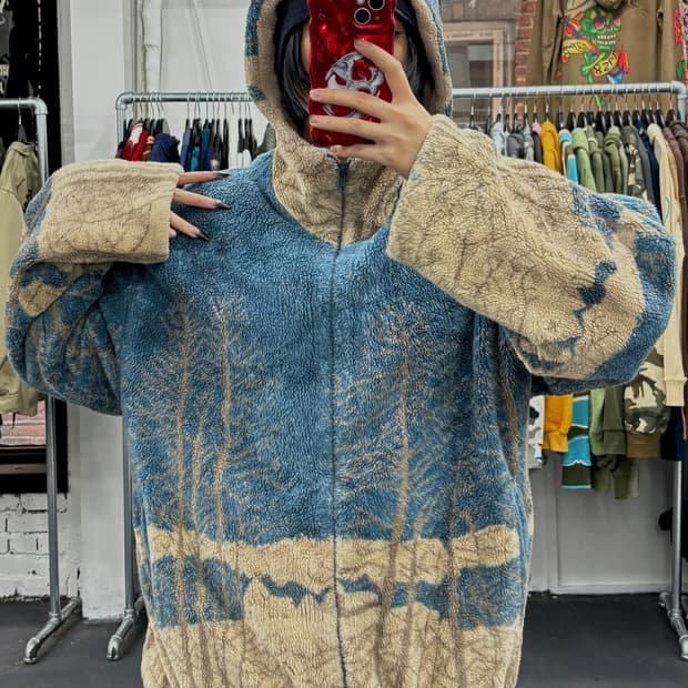 Country Woods 플리스 후드 자켓