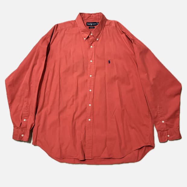 폴로 랄프로렌 코랄 색상 옥스포드 셔츠