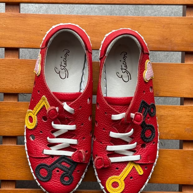 일본빈티지 에스타시온 estacion  수제가죽신발 