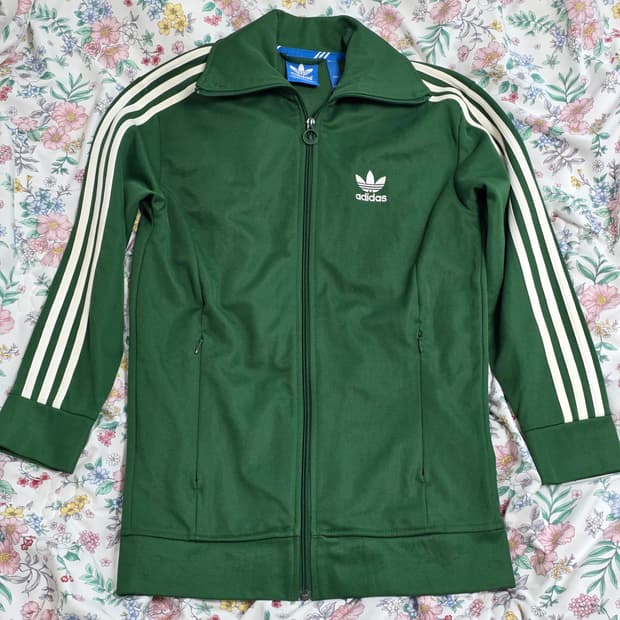 아디다스 빈티지)파이어버드 그린 유로파 대대장 트랙탑 져지