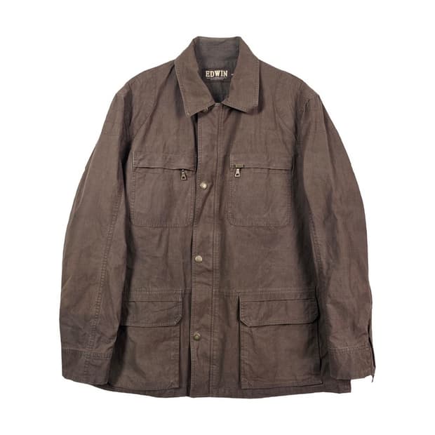 에드윈 빈티지 브라운 워크웨어 필드 자켓 XL