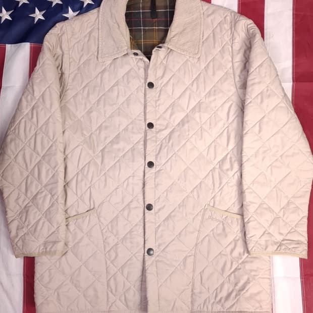 오리지날 바버 퀼팅 워크 자켓