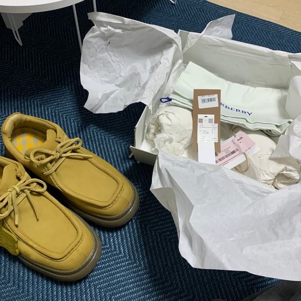 버버리 누벅 크리퍼 슈즈 46사이즈