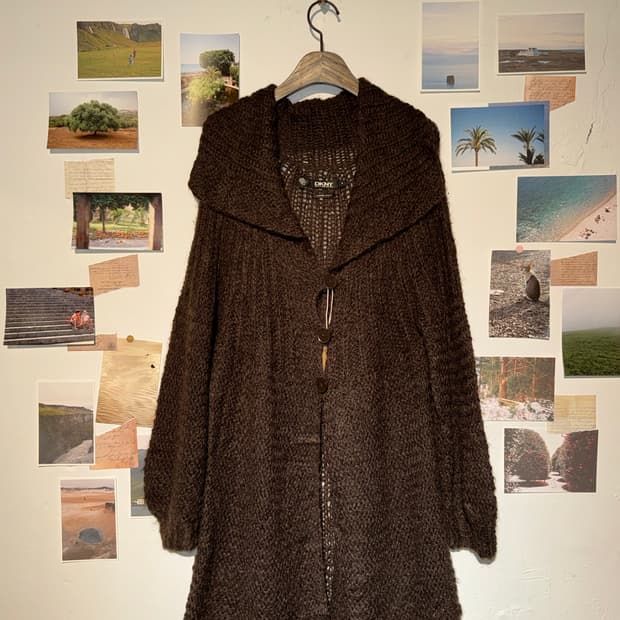 dkny 모헤어 가디건