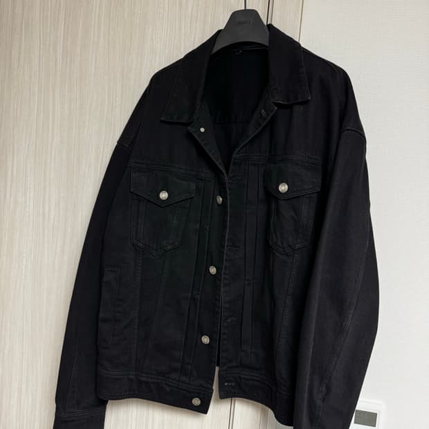 [50] 준지 디테처블 데님 트러커 블랙