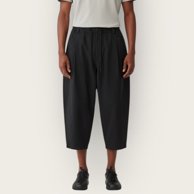 32/ 시스템옴므 23-24SS 7부 와이드 팬츠 (새상품)