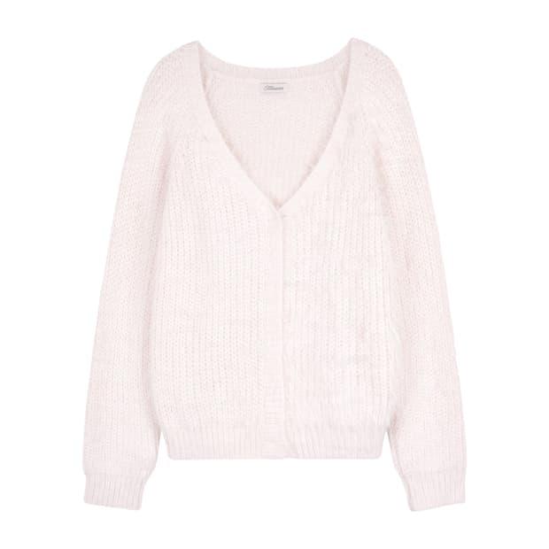 클리시어 슈가플럼 가디건 핑크