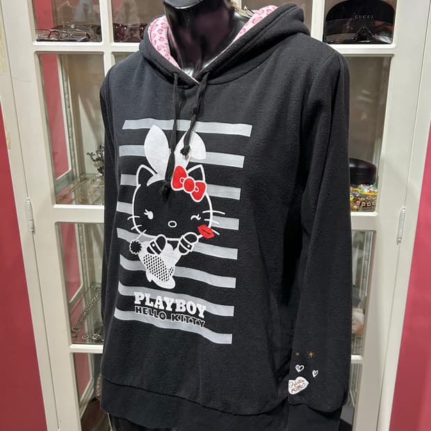 Playboy Hello kitty 플레이보이 & 헬로키티 콜라보 후드티