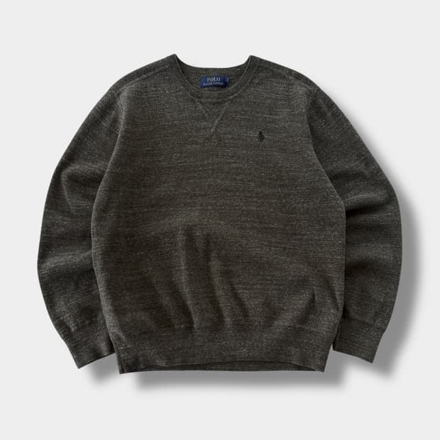 폴로 랄프로렌 신형 카키 헤더 니티드 스웻 셔츠