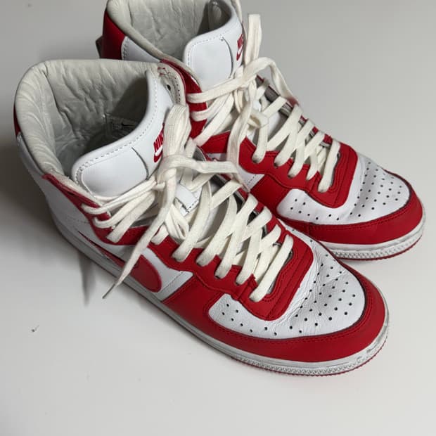 나이키 x 꼼데가르송 하이 레드 270