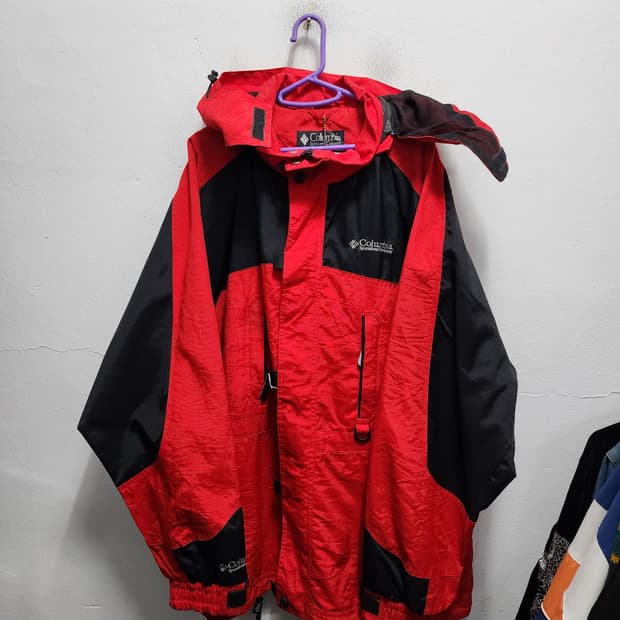 (새상품) 컬럼비아 USA 90s 손목로고 바람막이 마운틴자켓