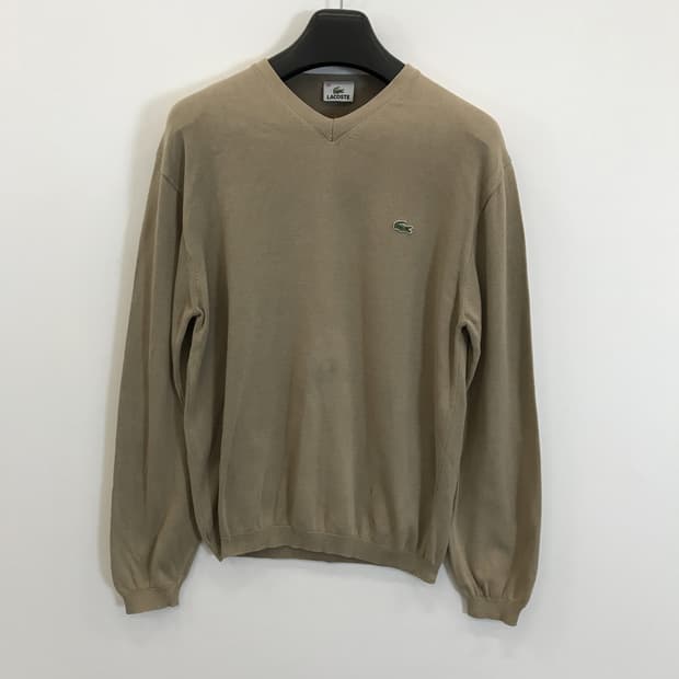 라코스테 브이넥 베이지니트 [여성100]