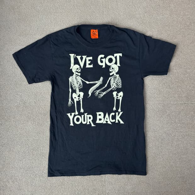 할로윈 해골 그래픽 티셔츠