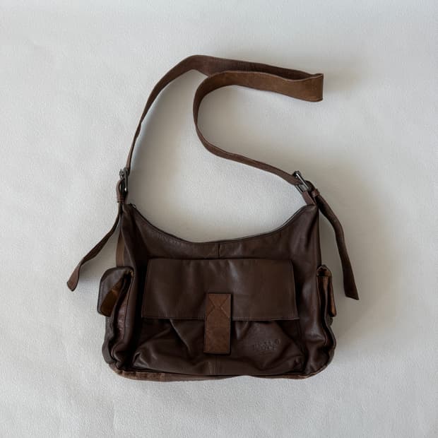 Pre owned 레더 크로스백