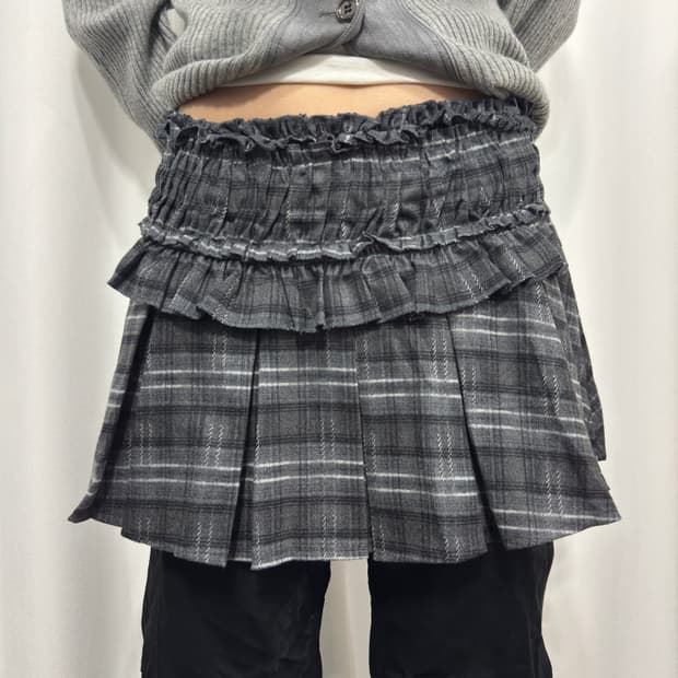 design check mini skirt