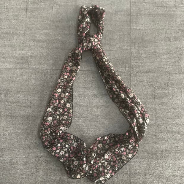 일본빈티지 달천깔페어리 아오이유우 플라워 썸머스카프