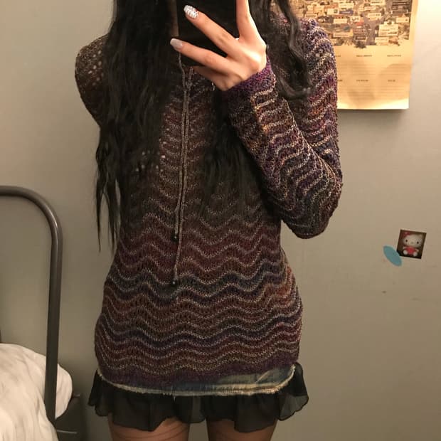 Vintage 페어리 오리엔탈 에스닉 니트