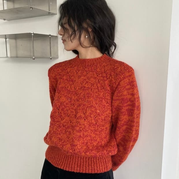 빈티지 크롭니트