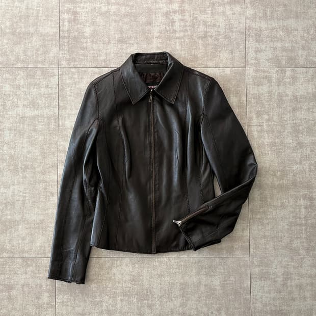 silm leather jacket