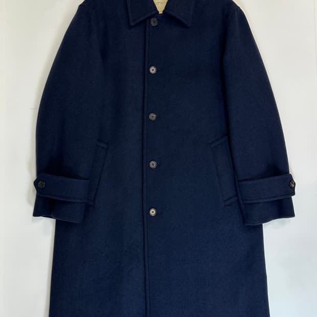 채드프롬 해링본 네이비 울싱글코트 M