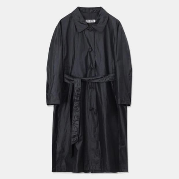 에토스 블랙 트렌치코트