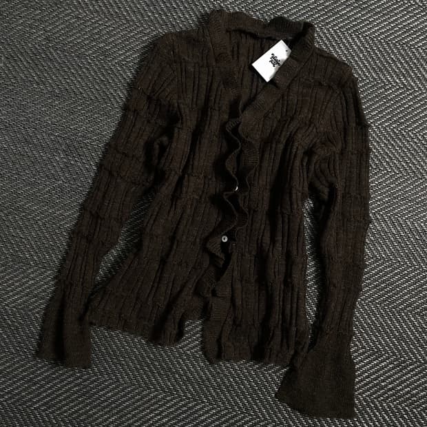 빈티지 우먼스 절개 디테일 가디건 y 4246