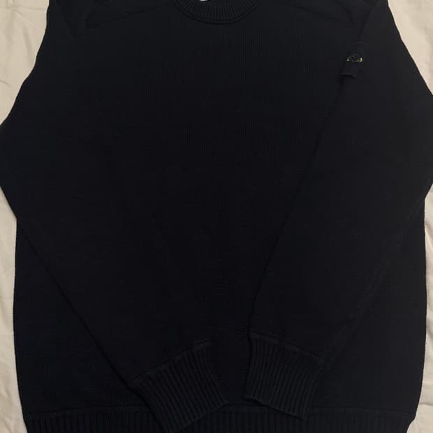 스톤아일랜드 블랙 니트 스웨터 미듐 완전깨끗함