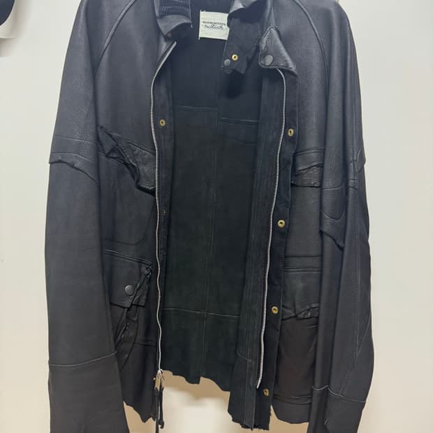 솔로이스트 디어스킨 레더자켓 48