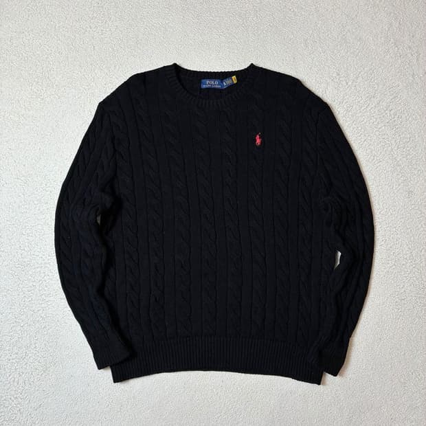 폴로 랄프로렌 시그니처 포니 케이블 니트 PN7687