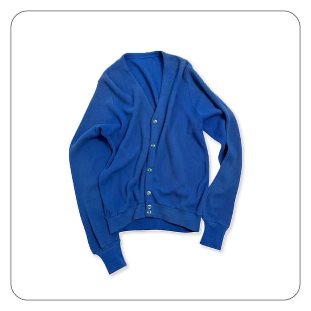 70s 아크릴 가디건 