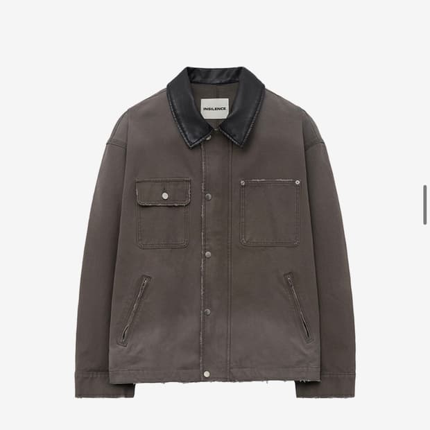 [L] 인사일런스 오버사이즈 빈티지 워크 자켓 FADED BROWN