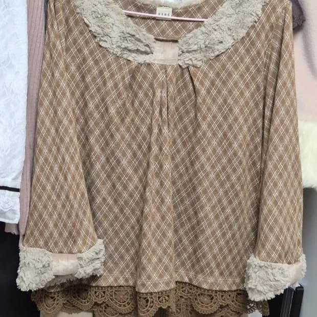 엑시즈팜 라떼갸루 퍼 리본 탑 러블리 히메갸루 갸루 빈티지