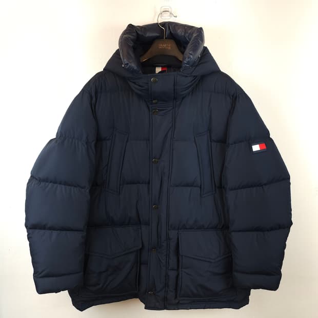 타미힐피거 정품 구스후드패딩점퍼 115-125 4XL 5XL 새제품급