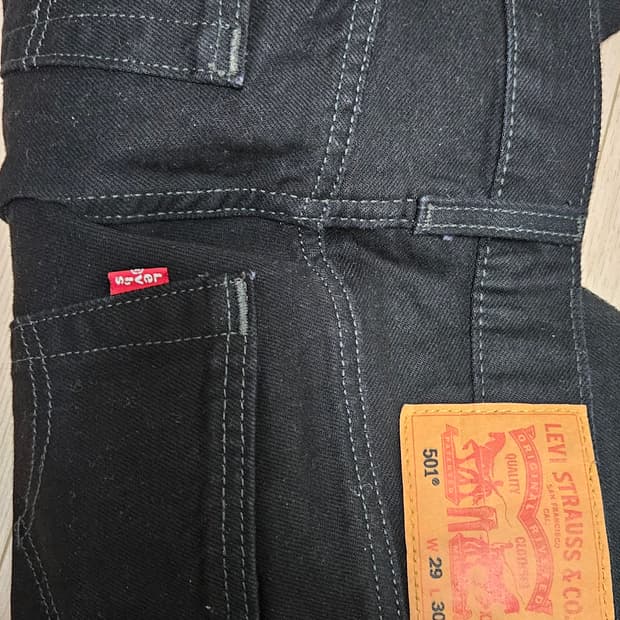 리바이스 501 블랙진 