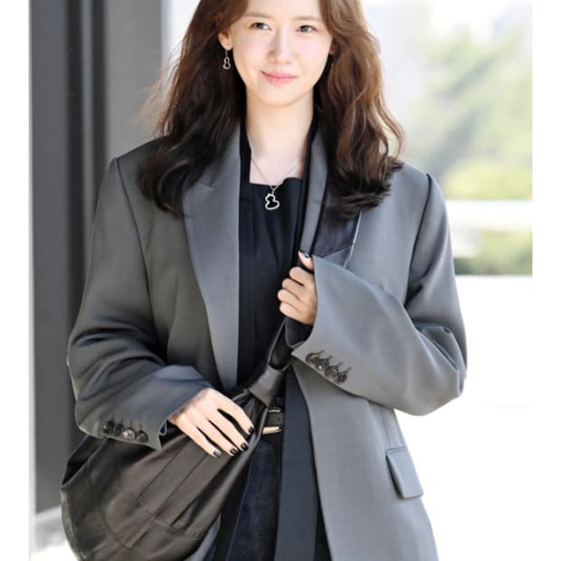 로우클래식 롱슬리브 자켓 소녀시대 윤아 착용