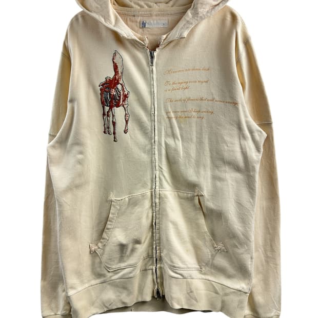 JPN Y2K 베이지 후드집업1227
