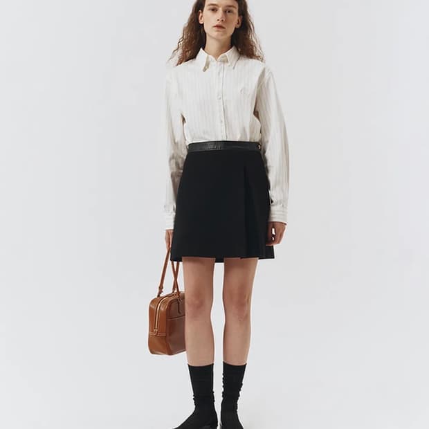 던스트 유니섹스 클래식 봉프렌드 스트라이프 셔츠