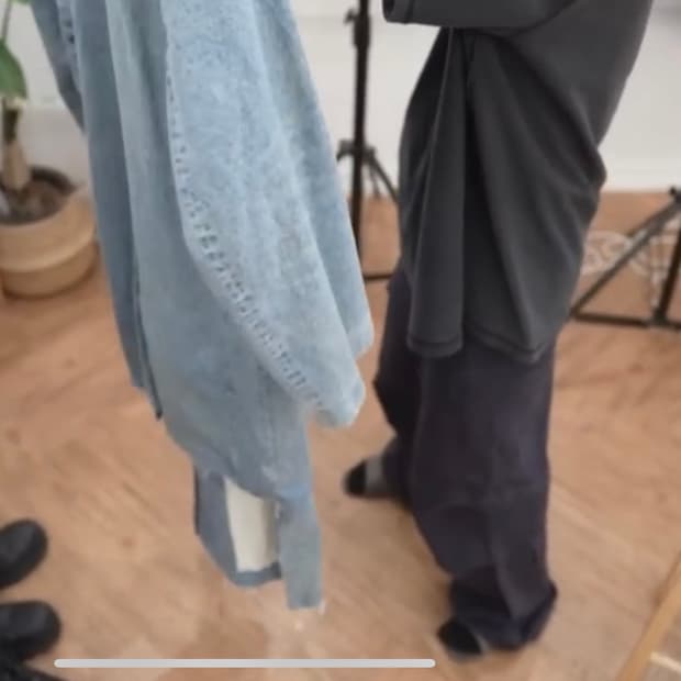 발렌시아가 립스탑 라지 카고 팬츠 네이비 48