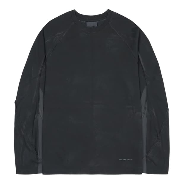 (4) 산산기어 콘트라스트 롱 슬리브 차콜 새상품