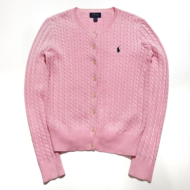 폴로 신형 꽈배기 가디건