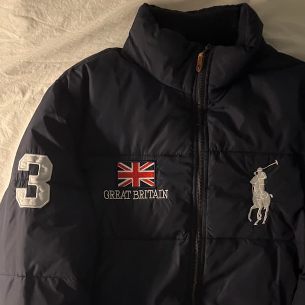 폴로 빅포니 브리튼 패딩 네이비 XL